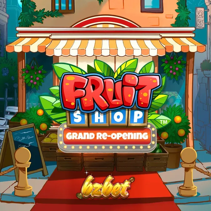 Interface do jogo Fruit Shop Grand Re-Opening em um smartphone moderno